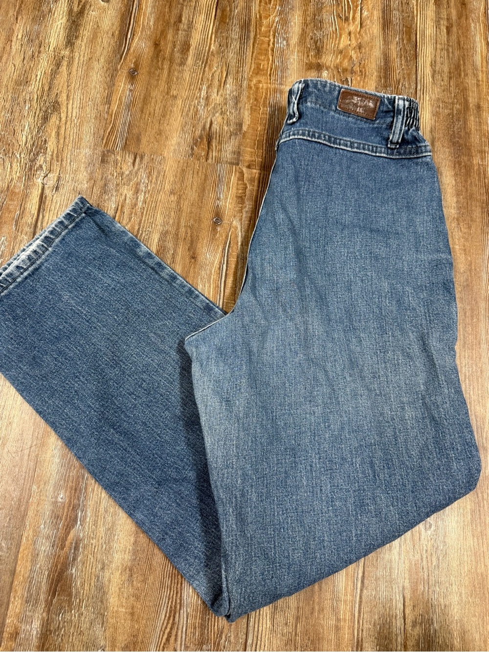 Vintage Lee mom jeans with elastic sides
